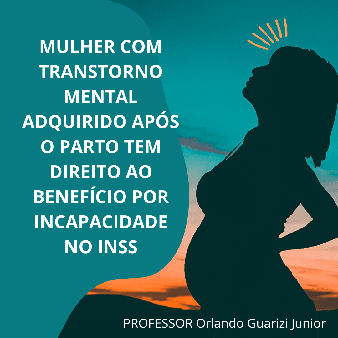 Leia mais sobre o artigo MULHER COM TRANSTORNO MENTAL ADQUIRIDO APÓS O PARTO TEM DIREITO A BENEFÍCIO POR INCAPACIDADE NO INSS